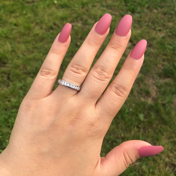 HOST PICK🏅 925 Sterling Silver Unisex CZ Eternity Band - Picture 2 of 13